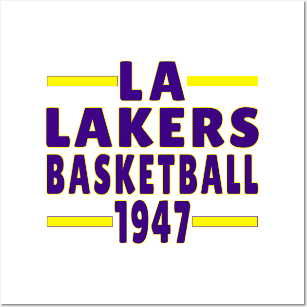 LA Lakers Basketball Classic Wall Art by Medo Creations